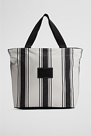 Australian Cotton Patch Logo Stripe Shopper