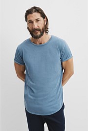 Australian Cotton Longline Garment Dyed T-Shirt