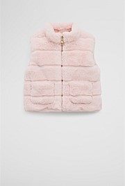 Reverse Faux Fur Vest