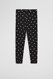 Organically Grown Cotton Blend Spot Legging