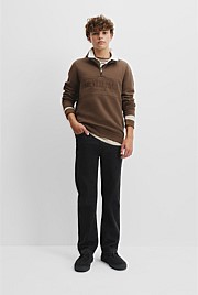 Teen Verified Australian Cotton Heritage Half Zip Sweat