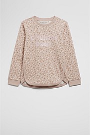 Organically Grown Cotton Long Sleeve Logo T-Shirt