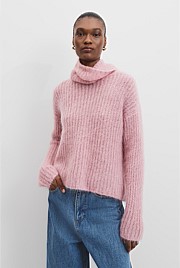 Funnel Neck Lofty Knit