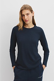 Australian Good Earth Cotton Textured Slub T-Shirt