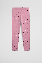 Organically Grown Cotton Blend Star Legging
