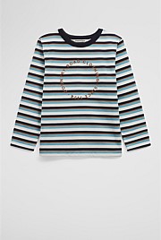 Organically Grown Cotton Long Sleeve Circle Logo T-Shirt