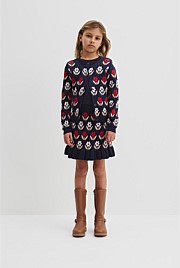 Organically Grown Cotton Jacquard Knit Skirt