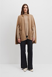 Organically Grown Cotton Blend Pocket Cape