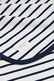 Organically Grown Cotton Stripe Rib Blanket