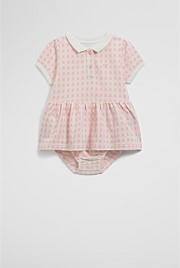 Organically Grown Cotton Polo Romper Dress