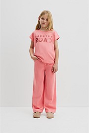 Organically Grown Cotton Sequin Logo T-Shirt