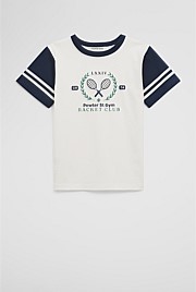 Organically Grown Cotton Racket Club T-Shirt