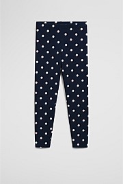 Organically Grown Cotton Blend Spot Legging