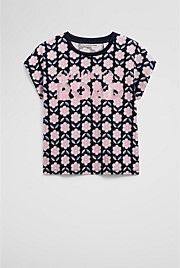 Organically Grown Cotton Sequin Logo T-Shirt