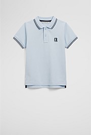 Organically Grown Cotton Logo Polo Shirt