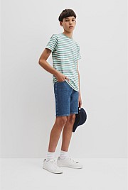 Teen Recycled Cotton Blend Stripe T-Shirt