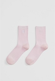 Australian Cotton Blend CR Ribbed Three Quarter Crew Sock