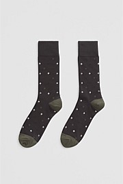 Australian Cotton Blend Spot Sock