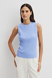 High Neck Rib Tank