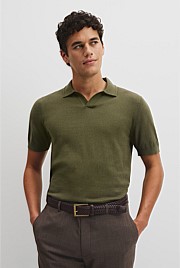 Australian Cotton Blend Silk Trophy Polo
