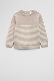 Stripe Country Road Logo Knit