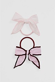 Gingham Hairtie Pack of 2