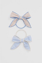 Gingham Hairtie Pack of 2