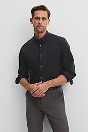 Slim Fit Stretch Cotton Shirt