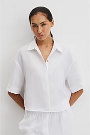Organically Grown Linen Boxy Fit Shirt