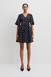 Print Panelled Mini Dress