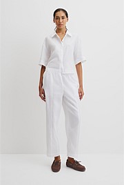 Organically Grown Linen Tapered Jogger