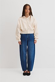 Teen Cropped Zip Through Jacket