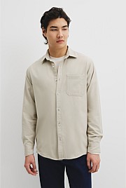 Regular Fit Brushed Cotton Shirt