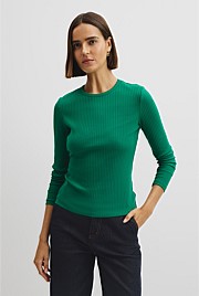 Long Sleeve Rib Top