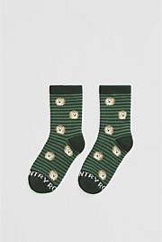 Organically Grown Cotton Blend Hedgehog Sock