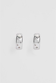Mara Crystal Hoop Earring