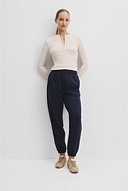 Australian Good Earth Cotton Cuffed Track Pant