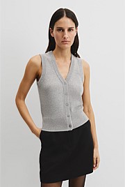 Cotton Cash Knit Vest