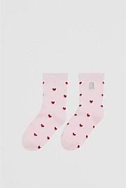 Country Road Heart Sock