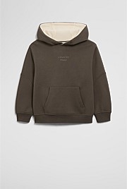 Organically Grown Cotton Modern Logo Hoodie
