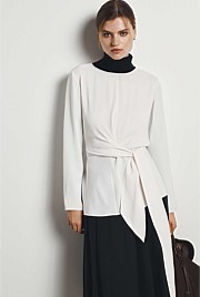 Twist Long Sleeve Blouse