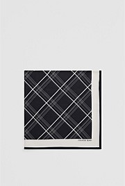Silk Check Scarf