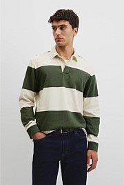 Australian Cotton Stripe Rugby Polo