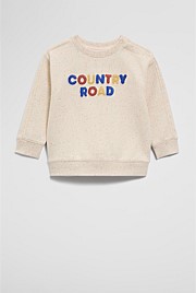 Australian Cotton Contrast Boucle Sweat
