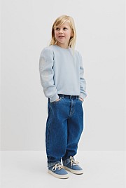 Australian Cotton Embroidered Sleeve Sweat