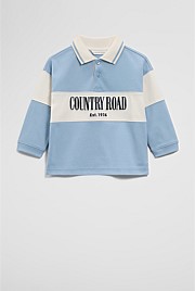 Organically Grown Cotton Logo Rugby T-Shirt