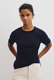 Short Sleeve Knit Tee