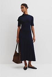 Trim Detail Knit Dress