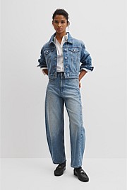High Rise Barrel Jean