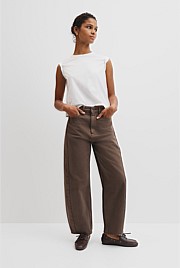 High Rise Barrel Jean